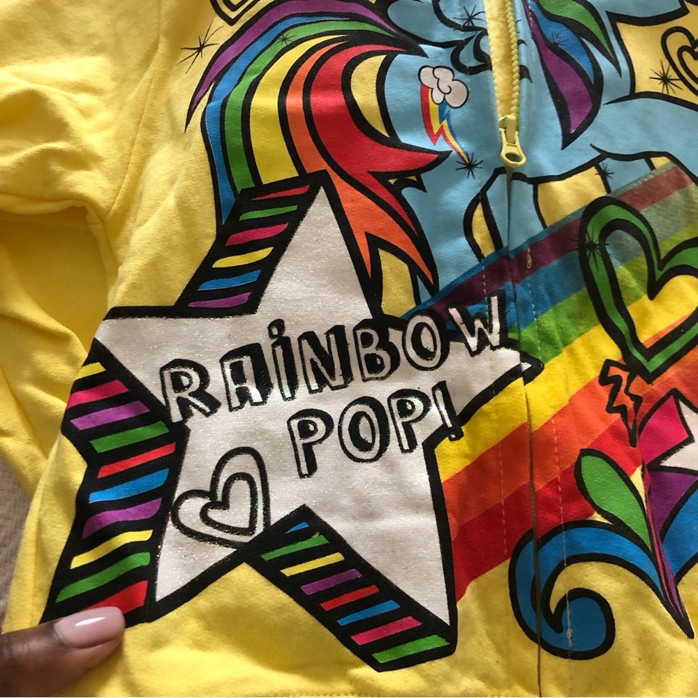 My little pony graphic zip-up sweatshirt with Hood. - Picture 7 of 8
